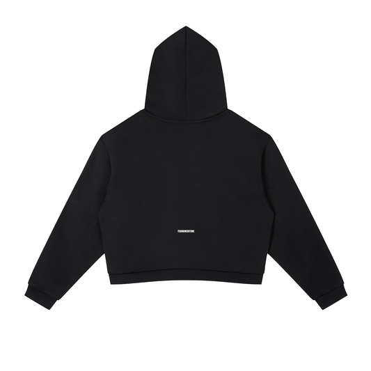 Side Stripe Cropped Hoodie