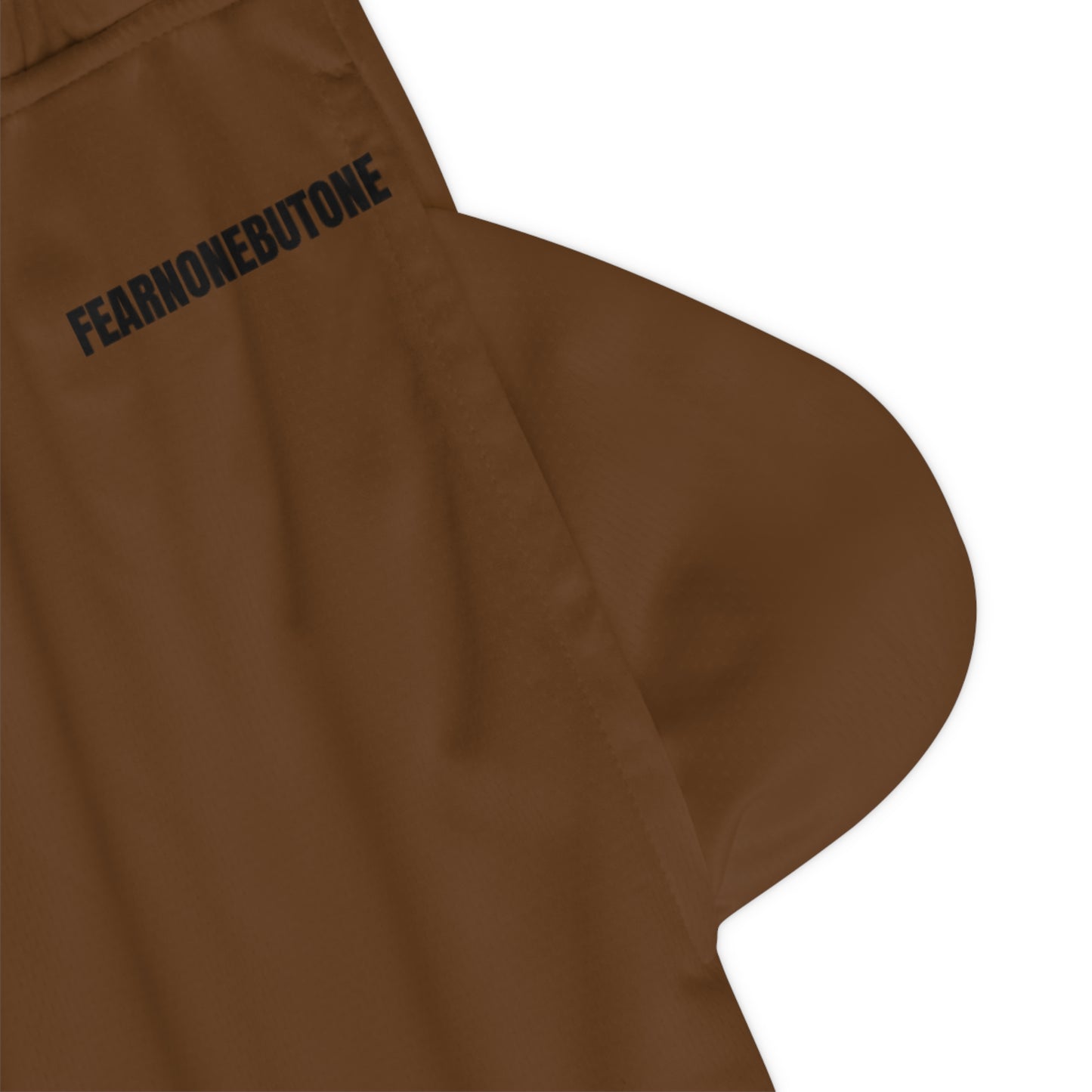 FNB-ONE Brown Basketball Rib Shorts