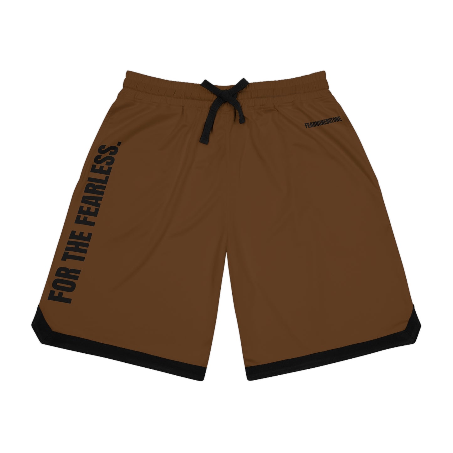 FNB-ONE Brown Basketball Rib Shorts