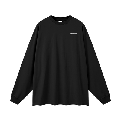 Unisex Oversized Long Sleeve Tee - Dark Colours